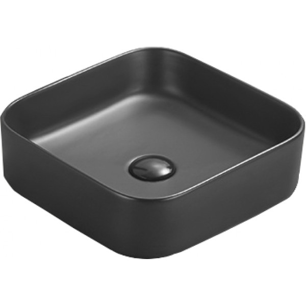 Mexen Vena  Lavoar pe blat  37 x 37 cm,  negru mat - 22193785