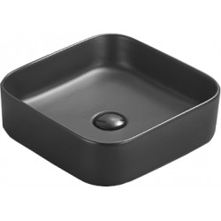 Mexen Vena  Lavoar pe blat  37 x 37 cm,  negru mat - 22193785 Lavoar pe blat fara gaura beterie 467680 Mexen