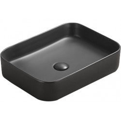 Mexen Vena  Lavoar pe blat  50 x 37 cm,  negru mat - 22195085 Lavoar pe blat fara gaura beterie 467680 Mexen