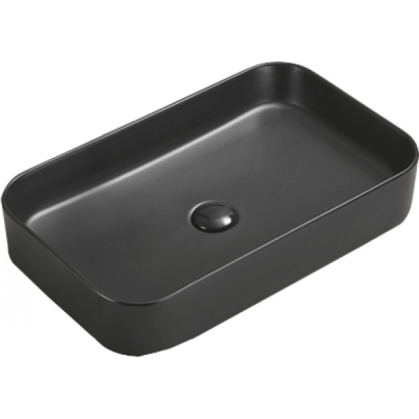 Mexen Vena  Lavoar pe blat  60 x 37 cm,  negru mat - 22196085
