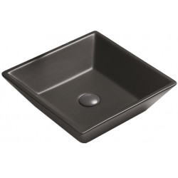 Mexen Pola  Lavoar pe blat  41 x 41 cm,  negru mat - 22224185 Lavoar pe blat fara gaura beterie 467680 Mexen