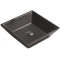 Mexen Pola  Lavoar pe blat  41 x 41 cm,  negru mat - 22224185 Lavoar pe blat fara gaura beterie 467680 Mexen