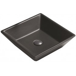 Mexen Pola  Lavoar pe blat  41 x 41 cm,  negru mat - 22224185 Lavoar pe blat fara gaura beterie 467680 Mexen