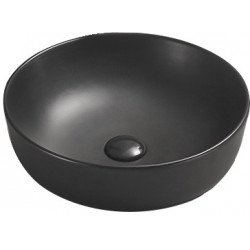 Mexen Lana  Lavoar pe blat  41 x 41 cm,  negru mat - 22234185 Lavoar pe blat fara gaura beterie 467680 Mexen