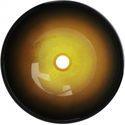 Mexen Mira  sticla  Lavoar pe blat  42 x 42 cm, auriu - 24124251