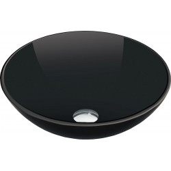 Mexen Mira  sticla  Lavoar pe blat  42 x 42 cm,  negru - 24124270 Lavoar pe blat fara gaura beterie 467680 Mexen