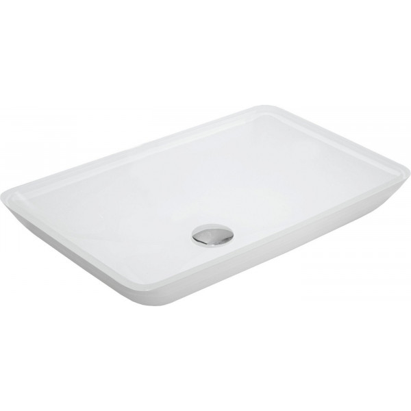 Mexen Megan  sticla  Lavoar pe blat  56 x 36 cm,  alb - 24135630