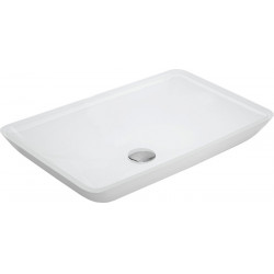 Mexen Megan  sticla  Lavoar pe blat  56 x 36 cm,  alb - 24135630 Lavoar pe blat fara gaura beterie 467680 Mexen