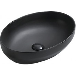 Mexen Cornelia  Lavoar pe blat  50 x 36 cm,  negru mat - 21885085 Lavoar pe blat fara gaura beterie 467680 Mexen