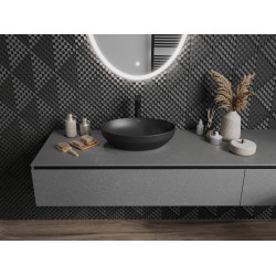 Mexen Cornelia  Lavoar pe blat  50 x 36 cm,  negru mat - 21885085