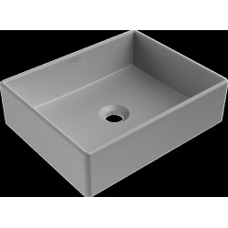 Mexen Goya  Lavoar pe blat  40 x 32 cm,  gri   mat - 22184061 Lavoar pe blat fara gaura beterie 467680 Mexen