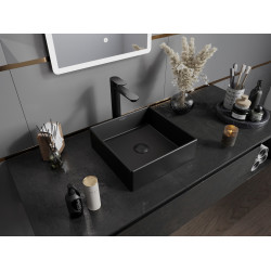 Mexen Goya  Lavoar pe blat  35 x 35 cm,  negru mat - 22183585