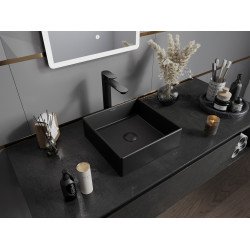 Mexen Goya  Lavoar pe blat  35 x 35 cm,  negru mat - 22183585