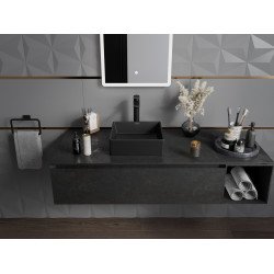 Mexen Goya  Lavoar pe blat  35 x 35 cm,  negru mat - 22183585
