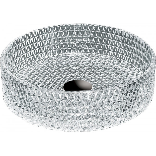 Mexen Aura  sticla  Lavoar pe blat  39 x 39 cm, transparent - 24013900