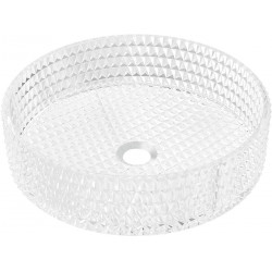 Mexen Aura  sticla  Lavoar pe blat  39 x 39 cm, transparent - 24013900