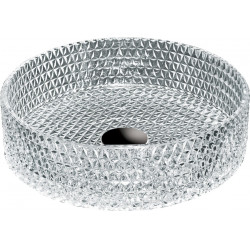 Mexen Aura  sticla  Lavoar pe blat  39 x 39 cm, transparent - 24013900 Lavoar pe blat fara gaura beterie 467680 Mexen