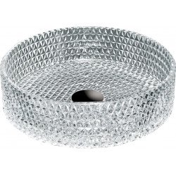 Mexen Aura  sticla  Lavoar pe blat  39 x 39 cm, transparent - 24013900 Lavoar pe blat fara gaura beterie 467680 Mexen