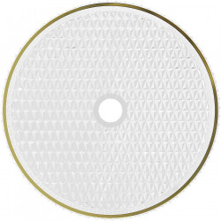 Mexen Aura  sticla  Lavoar pe blat  39 x 39 cm, transparent/auriu  - 24013905