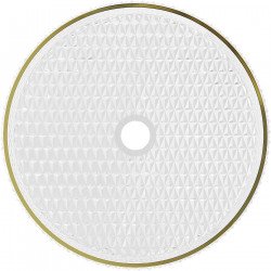 Mexen Aura  sticla  Lavoar pe blat  39 x 39 cm, transparent/auriu  - 24013905