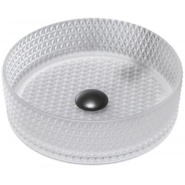 Mexen Aura  sticla  Lavoar pe blat  39 x 39 cm,  mata - 24013930