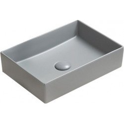 Mexen Goya  Lavoar pe blat  45 x 32 cm,  gri   mat - 22184561 Lavoar pe blat fara gaura beterie 467680 Mexen