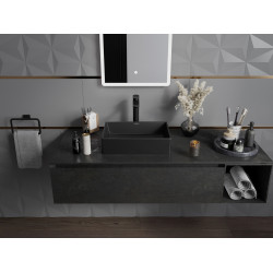 Mexen Goya  Lavoar pe blat  45 x 32 cm,  negru mat - 22184585