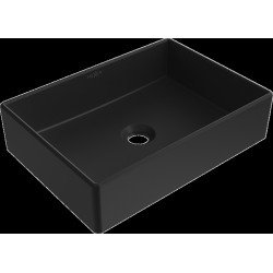 Mexen Goya  Lavoar pe blat  45 x 32 cm,  negru mat - 22184585 Lavoar pe blat fara gaura beterie 467680 Mexen