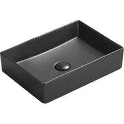 Mexen Goya  Lavoar pe blat  45 x 32 cm,  negru mat - 22184585 Lavoar pe blat fara gaura beterie 467680 Mexen