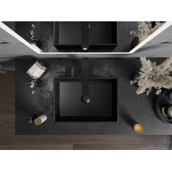 Mexen Goya  Lavoar pe blat  45 x 32 cm,  negru mat - 22184585