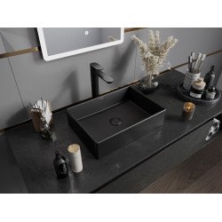 Mexen Goya  Lavoar pe blat  45 x 32 cm,  negru mat - 22184585
