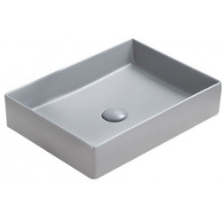 Mexen Goya  Lavoar pe blat  51 x 37 cm,  gri   mat - 22185061 Lavoar pe blat fara gaura beterie 467680 Mexen