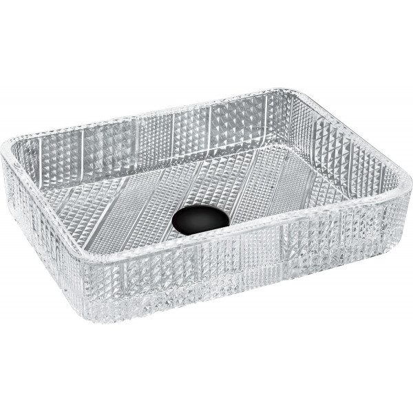 Mexen Akra  sticla  Lavoar pe blat  46 x 33 cm, transparent - 24024600