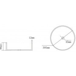 Mexen Dema  sticla  Lavoar pe blat  39 x 39 cm, transparent - 24043900