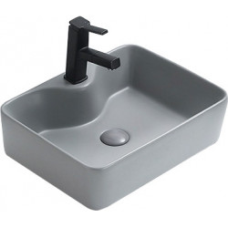 Mexen Eva  Lavoar pe blat  48 x 37 cm,  gri   mat- 21424961 Lavoar pe blat fara gaura beterie 467680 Mexen