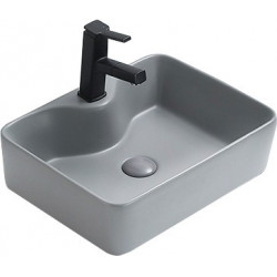 Mexen Eva  Lavoar pe blat  48 x 37 cm,  gri   mat- 21424961 Lavoar pe blat fara gaura beterie 467680 Mexen