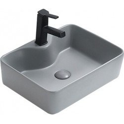 Mexen Eva  Lavoar pe blat  48 x 37 cm,  gri   mat- 21424961 Lavoar pe blat fara gaura beterie 467680 Mexen