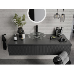 Mexen Heba  sticla  Lavoar pe blat  45 x 45 cm, transparent - 24064500