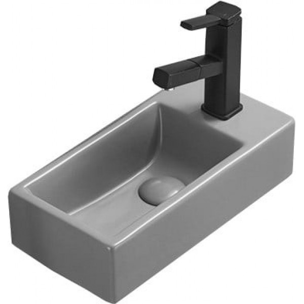 Mexen Inez  Lavoar pe blat  stanga 40 x 20 cm,  gri   mat - 21484061L