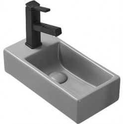 Mexen Inez  Lavoar pe blat   dreapta 40 x 20 cm,  gri   mat - 21484061P Lavoar pe blat fara gaura beterie 467680 Mexen