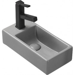 Mexen Inez  Lavoar pe blat   dreapta 40 x 20 cm,  gri   mat - 21484061P Lavoar pe blat fara gaura beterie 467680 Mexen