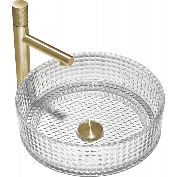 Mexen Lira  sticla  Lavoar pe blat  37 x 37 cm, transparent - 24053700