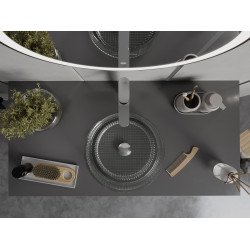 Mexen Lira  sticla  Lavoar pe blat  37 x 37 cm, transparent - 24053700