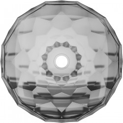 Mexen Inga  sticla  Lavoar pe blat  44 x 44 cm,  negru - 24074470