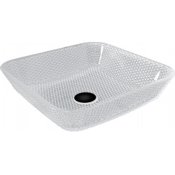 Mexen Mika  sticla  Lavoar pe blat  40 x 40 cm, transparent - 24104000