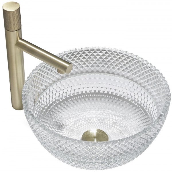 Mexen Dora  sticla  Lavoar pe blat  34 x 34 cm, transparent - 24113400