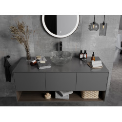 Mexen Dora  sticla  Lavoar pe blat  34 x 34 cm, transparent - 24113400