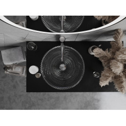 Mexen Olza  sticla  Lavoar pe blat  42 x 42 cm, transparent - 24094200