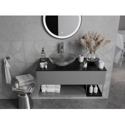 Mexen Olza  sticla  Lavoar pe blat  42 x 42 cm, transparent - 24094200