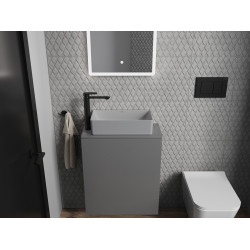 Mexen Nadia  Lavoar pe blat  46 x 23 cm,  gri   mat - 21614661